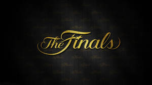 深色紋理背景上帶有水印的金色 'The Finals' 標誌。 — Jordan 標誌 GIF 壁紙