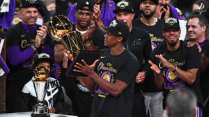 湖人籃球隊慶祝NBA冠軍獎盃 — 慶祝 壁紙