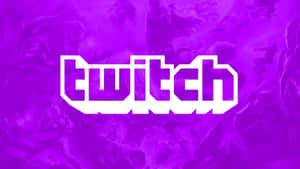 紫色大理石紋背景上的 Twitch 標誌