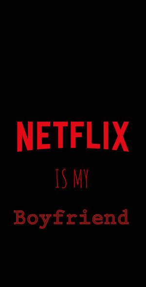 紅色Netflix文字在黑色背景上寫著『是我的男朋友』 — Netflix GIF 壁紙
