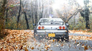Nissan Skyline GTR R33 秋日壁紙