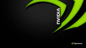 NVIDIA GeForce標誌，在黑色六邊形背景上有霓虹綠色條紋。