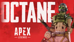 來自Apex Legends的Octane角色穿著戰鬥裝備指向前方。