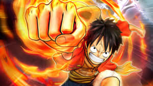 ONE PIECE - 手持拳頭的角色 — 路飛 壁紙