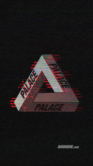 故障Palace標誌三角形，黑色背景上帶有紅色條紋。