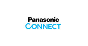 Panasonic CONNECT 標誌，黑色和藍色文字在白色背景上。