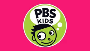 PBS Kids 標誌，在粉紅色背景上有一個微笑的綠色卡通小孩在圓圈內。 — 火影忍者海報 壁紙