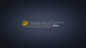 深色背景上帶有幀率和溫度標語的PC Master Race標誌