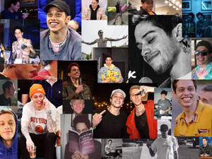 名人照片拼貼，展示多樣的表情和服裝。 — 奇雲·哈特 壁紙