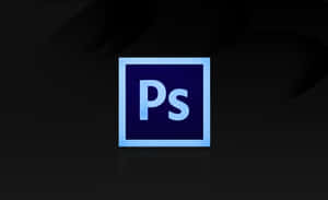 深色背景上帶有藍色光芒的 Adobe Photoshop 標誌 — 火影忍者海報 壁紙