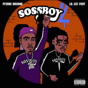 專輯《Sossboy 2》的封面藝術， featuring 兩位饒舌歌手的風格化插圖。