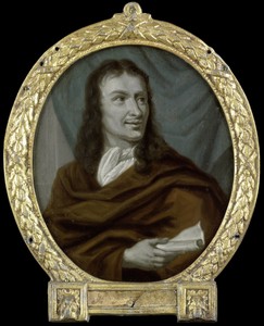 Arnoud van Halen創作嘅Pieter Verhoek肖像，阿姆斯特丹詩人及大理石畫家，1700至1732年間以錫板、油畫（油漆）及灰階技法繪製。下載