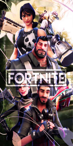 Fortnite 角色在叢林環境中穿著戰鬥裝備手持武器。