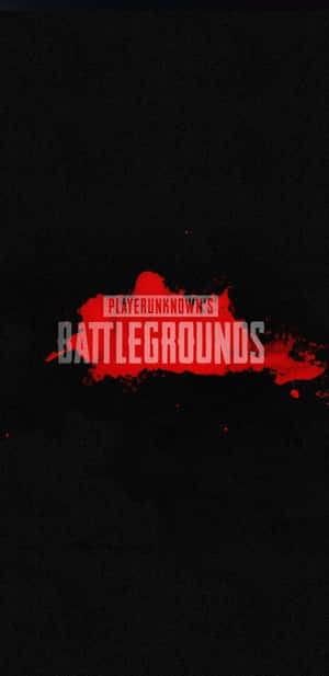 黑色背景上紅色潑濺的 PlayerUnknown's Battlegrounds 遊戲標誌