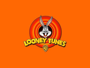 賓尼兔卡通標誌，橙色背景上有「Looney Tunes」文字。