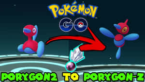 多邊獸2型在Pokémon GO中用水晶和紅色箭頭進化成多邊獸Z。