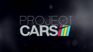 Project Cars 3 電子遊戲標誌，在深色背景上帶有彩色條紋。