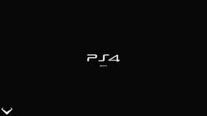 PS4標誌與Sony文字在黑色背景上