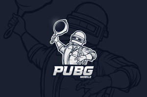 PUBG Mobile 標誌，士兵手持平底鍋