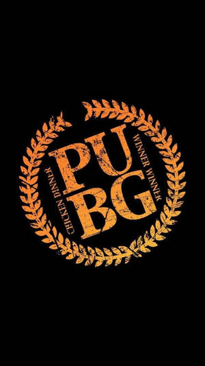 帶有月桂花環和雞肉晚餐文字的PUBG勝利者標誌。
