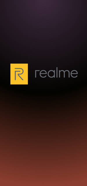 深色漸變背景上的 Realme 品牌標誌