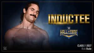 WWE 名人堂入選者 Rick Rude，留著鬍子，肌肉發達。