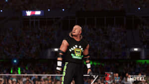 WWE摔角手Road Dogg在擂台上向人群咆哮 — 摔角 GIF 壁紙