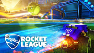 Rocket League 遊戲場景，賽車在場地上追逐球。 — 火箭 GIF 壁紙