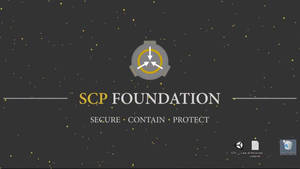 SCP基金會標誌，帶有secure contain protect格言，在深色斑點背景上 — 火影忍者海報 壁紙