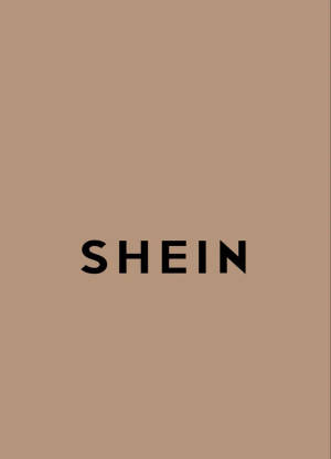 米色背景上的黑色SHEIN品牌標誌文字