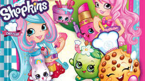 Shopkins Chef Club角色帶著喜悅的表情烘焙和裝飾甜點。 — 可愛 壁紙