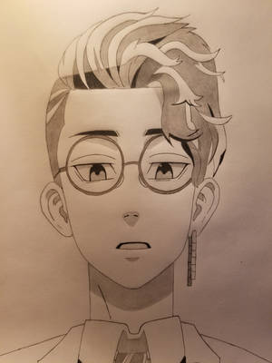 《東京卍復仇者》漢馬修二棕色繪畫