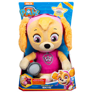 具有燈光和聲音功能的PAW Patrol Skye毛絨玩具，零售包裝。
