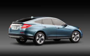 藍色本田 Crosstour SUV 工作室拍攝，顯示側面輪廓 — 1280x800 壁紙