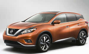 工作室環境中的銅色日產Murano SUV，帶有銀色飾邊和黑色車輪。 — MacBook Pro M1 壁紙
