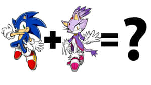 Sonic 和 Sally Acorn 帶有加號和問號。 — 超音鼠 壁紙