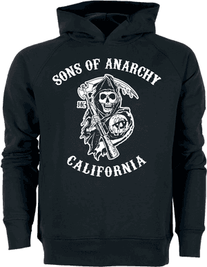 3dsupply 原創 Sons Of Anarchy 衛衣 Stanley - 黑白 Sons Of Anarchy 標誌