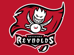 Spitfire Reynolds 標誌， featuring 一個卡通惡魔，手持劍和冬甩。