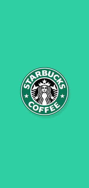 青色背景上的 Starbucks Coffee 標誌