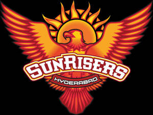 Sunrisers Hyderabad 球隊標誌，特色是一隻火焰鳳凰從太陽中升起。