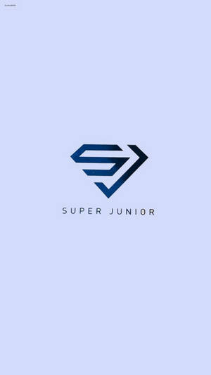 薰衣草背景上的Super Junior標誌 — 型格藍色動態 壁紙
