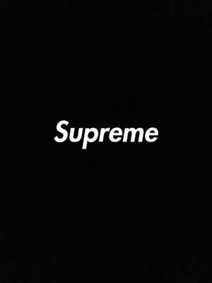 黑色背景上的白色Supreme標誌文字