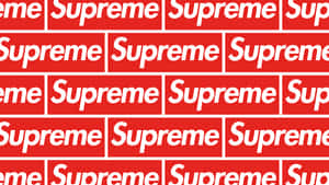 紅白Supreme標誌圖案壁紙