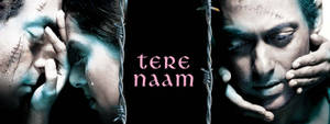 兩個縫合面孔的人被手和鐵絲網抓住，文字顯示為 tere naam。