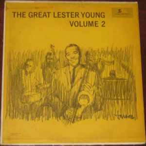 復古爵士專輯封面，黃色背景上以素描風格呈現 Lester Young 和樂隊。