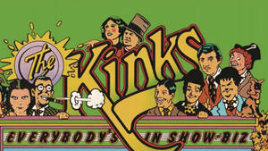 The Kinks 樂隊插圖，色彩大膽，漫畫風格 — 復古 壁紙