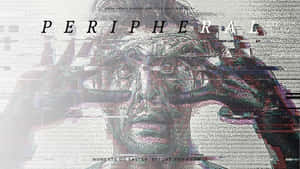 帶有文字疊加的故障效果肖像，文字顯示「PERIPHERAL」和「MOMENTS GO FASTER BEFORE YOU KNOW IT」。 — 火影忍者海報 壁紙