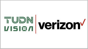 白色背景上並排的 TUDN Vision 和 Verizon 標誌 — 旁遮普國王 壁紙