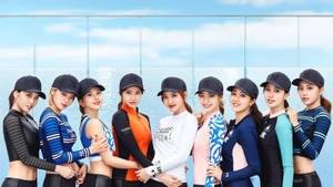 Twice 穿洋基隊帽子寫真