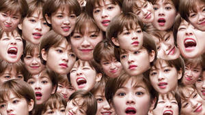 TWICE Jeongyeon 臉部彩繪壁紙